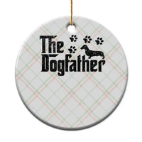 Dachshund Dog Dad Ceramic Ornament The Dogfather Fathers Day Gifts For Dog Lovers - Wonder Print Shop
