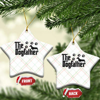 Dachshund Dog Dad Ceramic Ornament The Dogfather Fathers Day Gifts For Dog Lovers - Wonder Print Shop