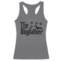 Dachshund Dog Dad Racerback Tank Top The Dogfather Fathers Day Gifts For Dog Lovers - Wonder Print Shop