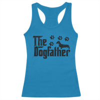 Dachshund Dog Dad Racerback Tank Top The Dogfather Fathers Day Gifts For Dog Lovers - Wonder Print Shop