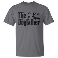 Dachshund Dog Dad T Shirt The Dogfather Fathers Day Gifts For Dog Lovers - Wonder Print Shop