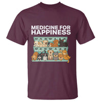 Funny Dog Lover T Shirt My Medicine For Happiness Called Cats Everyday - Wonder Print Shop