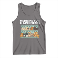 Funny Dog Lover Tank Top My Medicine For Happiness Called Cats Everyday - Wonder Print Shop