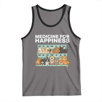 Funny Dog Lover Tank Top My Medicine For Happiness Called Cats Everyday - Wonder Print Shop