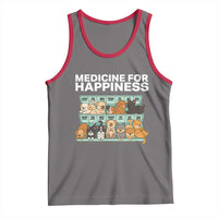 Funny Dog Lover Tank Top My Medicine For Happiness Called Cats Everyday - Wonder Print Shop