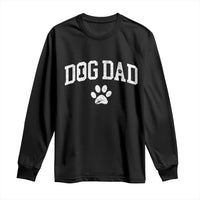 Retro Dog Dad Long Sleeve Shirt Distressed Fathers Day Gift for Dog Lovers - Wonder Print Shop