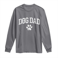 Retro Dog Dad Long Sleeve Shirt Distressed Fathers Day Gift for Dog Lovers - Wonder Print Shop
