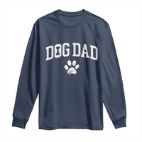 Retro Dog Dad Long Sleeve Shirt Distressed Fathers Day Gift for Dog Lovers - Wonder Print Shop