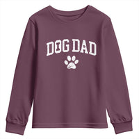 Retro Dog Dad Youth Sweatshirt Distressed Fathers Day Gift for Dog Lovers - Wonder Print Shop