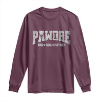 Pawdre The Dog Father Long Sleeve Shirt Dog Dad Christmas Fathers Day - Wonder Print Shop