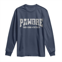 Pawdre The Dog Father Long Sleeve Shirt Dog Dad Christmas Fathers Day - Wonder Print Shop