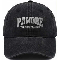 Pawdre The Dog Father Washed Cotton Baseball Cap Dog Dad Christmas Fathers Day