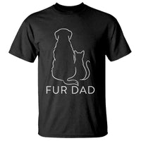 Fur Dad T Shirt Pet Lover Cat Dog Dad Funny Fathers Day - Wonder Print Shop
