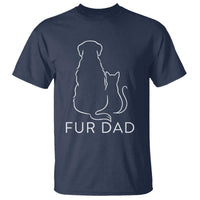 Fur Dad T Shirt Pet Lover Cat Dog Dad Funny Fathers Day - Wonder Print Shop