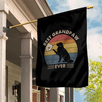 Best Grandpaw Ever Garden Flag Retro Dog Grandpa Fathers Day Gift From Dog - Wonder Print Shop