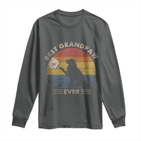 Best Grandpaw Ever Long Sleeve Shirt Retro Dog Grandpa Fathers Day Gift From Dog - Wonder Print Shop