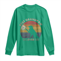 Best Grandpaw Ever Long Sleeve Shirt Retro Dog Grandpa Fathers Day Gift From Dog - Wonder Print Shop