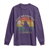 Best Grandpaw Ever Long Sleeve Shirt Retro Dog Grandpa Fathers Day Gift From Dog - Wonder Print Shop