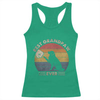 Best Grandpaw Ever Racerback Tank Top Retro Dog Grandpa Fathers Day Gift From Dog - Wonder Print Shop