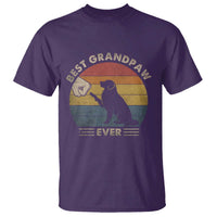 Best Grandpaw Ever T Shirt Retro Dog Grandpa Fathers Day Gift From Dog - Wonder Print Shop