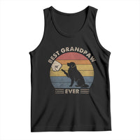 Best Grandpaw Ever Tank Top Retro Dog Grandpa Fathers Day Gift From Dog - Wonder Print Shop