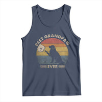 Best Grandpaw Ever Tank Top Retro Dog Grandpa Fathers Day Gift From Dog - Wonder Print Shop