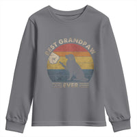 Best Grandpaw Ever Youth Sweatshirt Retro Dog Grandpa Fathers Day Gift From Dog - Wonder Print Shop