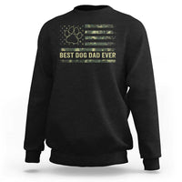 Best Dog Dad Ever Sweatshirt Camo American Flag USA Fathers Day Gift for Dog Lovers - Wonder Print Shop