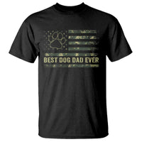 Best Dog Dad Ever T Shirt Camo American Flag USA Fathers Day Gift for Dog Lovers - Wonder Print Shop