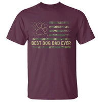 Best Dog Dad Ever T Shirt Camo American Flag USA Fathers Day Gift for Dog Lovers - Wonder Print Shop