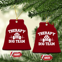 Personalized Therapy Dog Team Ceramic Ornament Custom Name - Wonder Print Shop