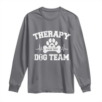 Personalized Therapy Dog Team Long Sleeve Shirt Custom Name - Wonder Print Shop