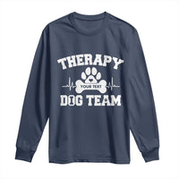 Personalized Therapy Dog Team Long Sleeve Shirt Custom Name - Wonder Print Shop