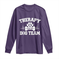 Personalized Therapy Dog Team Long Sleeve Shirt Custom Name - Wonder Print Shop