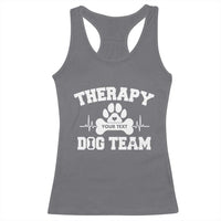 Personalized Therapy Dog Team Racerback Tank Top Custom Name - Wonder Print Shop