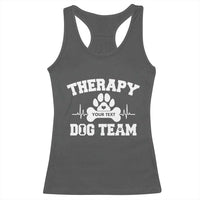 Personalized Therapy Dog Team Racerback Tank Top Custom Name - Wonder Print Shop