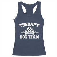 Personalized Therapy Dog Team Racerback Tank Top Custom Name - Wonder Print Shop