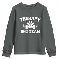 Personalized Therapy Dog Team Youth Sweatshirt Custom Name - Wonder Print Shop