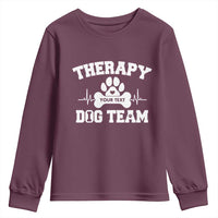 Personalized Therapy Dog Team Youth Sweatshirt Custom Name - Wonder Print Shop
