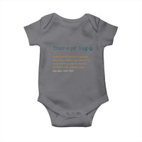 Personalized Therapy Dog Baby Onesie Retro Custom Name Pet Partners - Wonder Print Shop