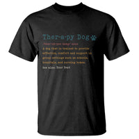 Personalized Therapy Dog T Shirt Retro Custom Name Pet Partners - Wonder Print Shop
