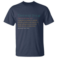 Personalized Therapy Dog T Shirt Retro Custom Name Pet Partners - Wonder Print Shop