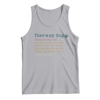 Personalized Therapy Dog Tank Top Retro Custom Name Pet Partners - Wonder Print Shop