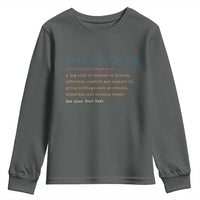 Personalized Therapy Dog Youth Sweatshirt Retro Custom Name Pet Partners - Wonder Print Shop