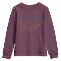 Personalized Therapy Dog Youth Sweatshirt Retro Custom Name Pet Partners - Wonder Print Shop