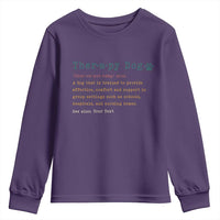 Personalized Therapy Dog Youth Sweatshirt Retro Custom Name Pet Partners - Wonder Print Shop