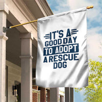 Dog Rescue Garden Flag Its A Good Day to Adopt Rescue Dog - Wonder Print Shop