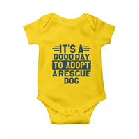 Dog Rescue Baby Onesie Its A Good Day to Adopt Rescue Dog - Wonder Print Shop