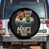 Dog Rescue Spare Tire Cover Retro Its A Good Day to Adopt Rescue Dog - Wonder Print Shop