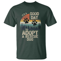Dog Rescue T Shirt Retro Its A Good Day to Adopt Rescue Dog - Wonder Print Shop